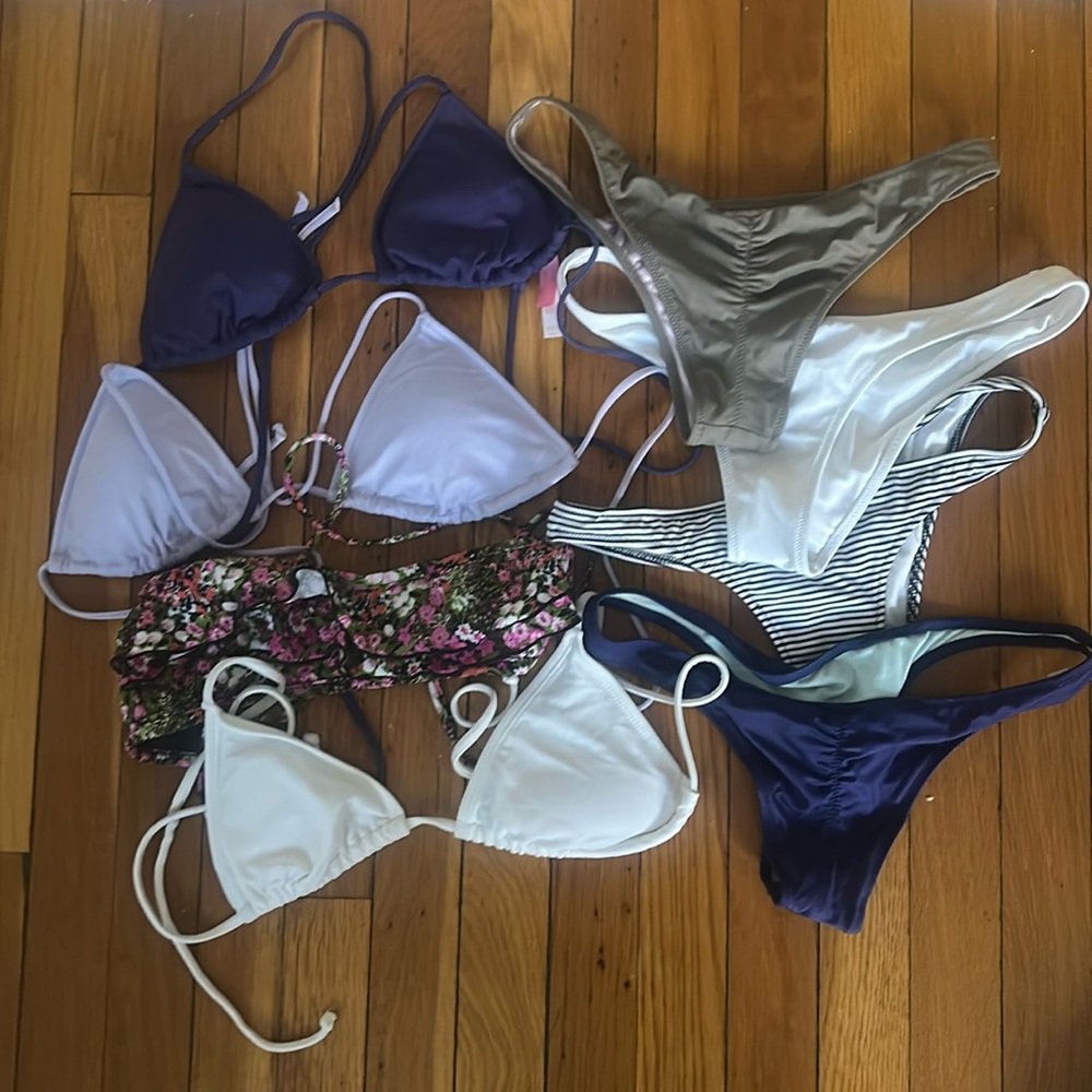 Mix and match 8 piece bikini lot
